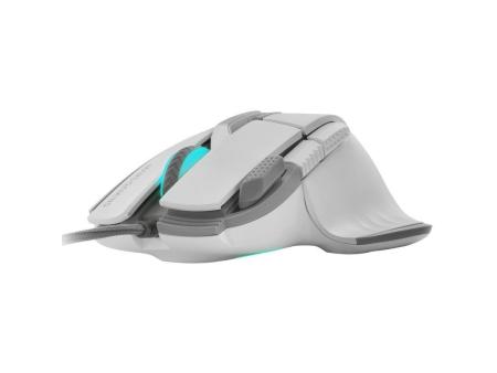 Ratón Gaming Mars Gaming MM-XT/ Hasta 12800DPI/ Blanco