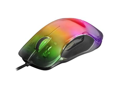 Ratón Gaming Mars Gaming MMGLOW/ Hasta 12800DPI/ Negro