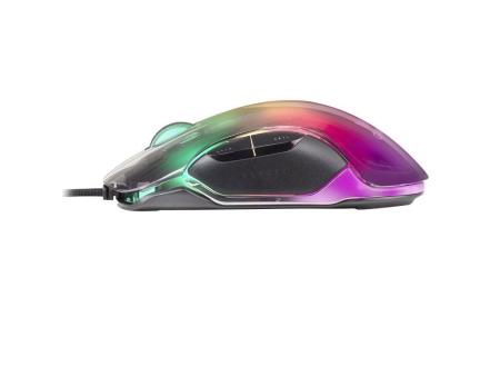 Ratón Gaming Mars Gaming MMGLOW/ Hasta 12800DPI/ Negro