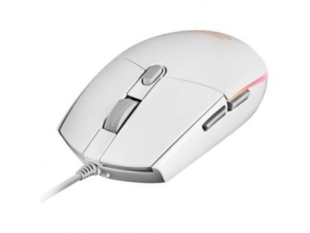 Ratón Gaming Mars Gaming MMGW/ Hasta 3200 DPI/ Blanco