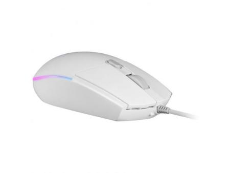 Ratón Gaming Mars Gaming MMGW/ Hasta 3200 DPI/ Blanco