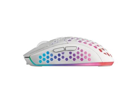 Ratón Gaming Inalámbrico Mars Gaming MMW3W/ Batería recargable/ Hasta 3200 DPI/ Blanco