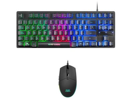 Pack Gaming Mars Gaming MCPTKLES/ Teclado + Ratón Óptico