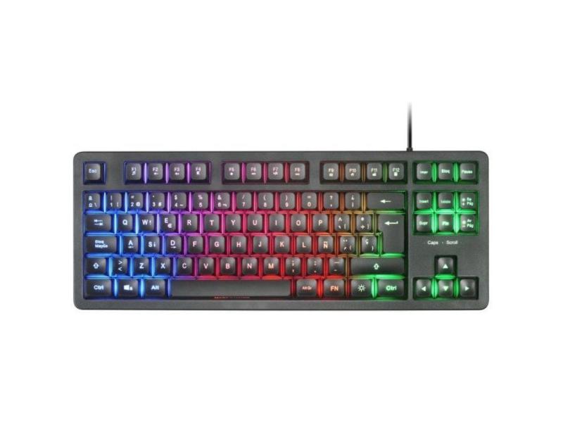 Teclado Gaming SemiMecánico Mars Gaming MK023/ Negro