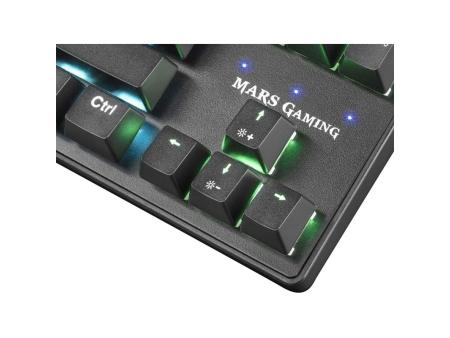 Teclado Gaming Mecánico Mars Gaming MKXTKLRES/ Switch Rojo