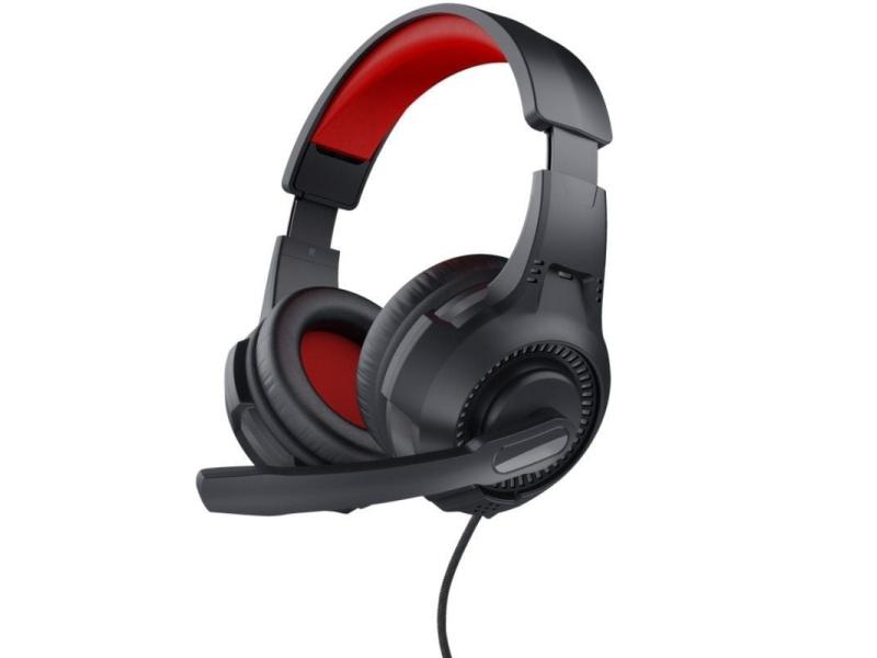 Auriculares Gaming con Micrófono Trust Gaming 24785/ Jack 3.5/ Rojos y Negros