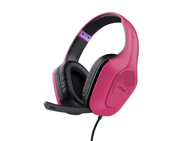 Auriculares Gaming con Micrófono Trust Gaming GXT 415 Zirox/ Jack 3.5/ Rosas