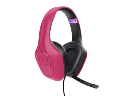 Auriculares Gaming con Micrófono Trust Gaming GXT 415 Zirox/ Jack 3.5/ Rosas