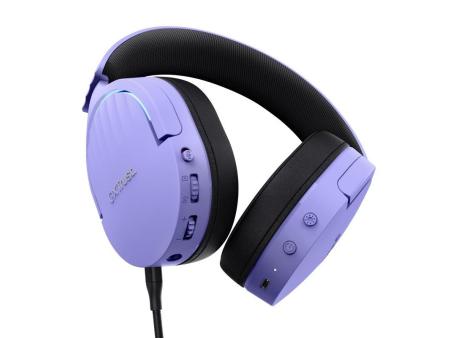 Auriculares Gaming Inalámbricos con Micrófono Trust Gaming GXT 491 Fayzo/ Bluetooth/ Jack 3.5/ Morados