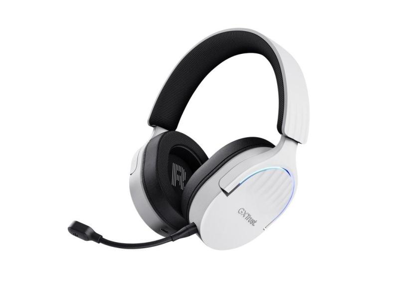 Auriculares Gaming Inalámbricos con Micrófono Trust Gaming GXT 491 Fayzo/ Bluetooth/ Jack 3.5/ Blancos