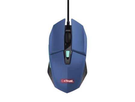 Ratón Gaming Trust Gaming GXT 109 Felox/ Hasta 6400 DPI/ Azul