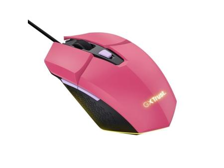 Ratón Gaming Trust Gaming GXT 109 Felox/ Hasta 6400 DPI/ Rosa