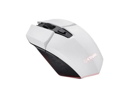 Ratón Gaming Inalámbrico Trust Gaming GXT 110 Felox/ Batería recargable/ Hasta 4800 DPI/ Blanco