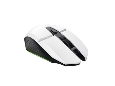 Ratón Gaming Inalámbrico Trust Gaming GXT 110 Felox/ Batería recargable/ Hasta 4800 DPI/ Blanco