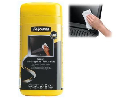 Dispensador de 100 Toallitas Fellowes 9183101 para Limpieza de Pantallas