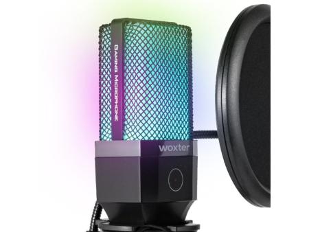 Micrófono Woxter Mic Studio 65 RGB/ USB 2.0