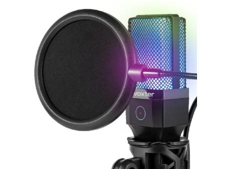 Micrófono Woxter Mic Studio 65 RGB/ USB 2.0