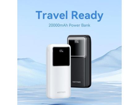 Powerbank 20000mAh Vention FHLB0/ 22.5W/ Negra