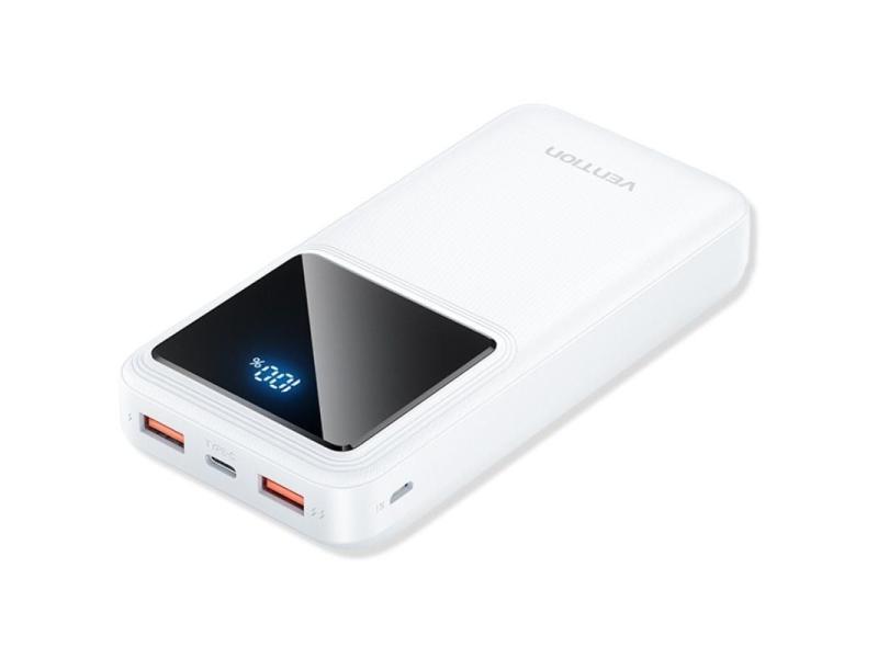 Powerbank 20000mAh Vention FHLW0/ 22.5W/ Blanca