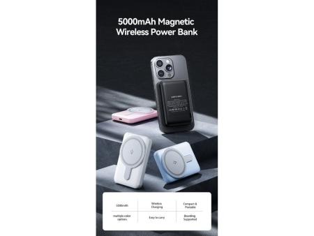 Powerbank 5000mAh Vention FHSB0/ 20W/ Wireless/ Negro