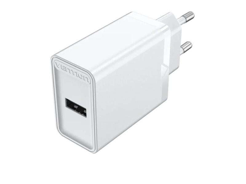 Cargador de Pared Vention FAAW0-EU/ 1xUSB/ 12W