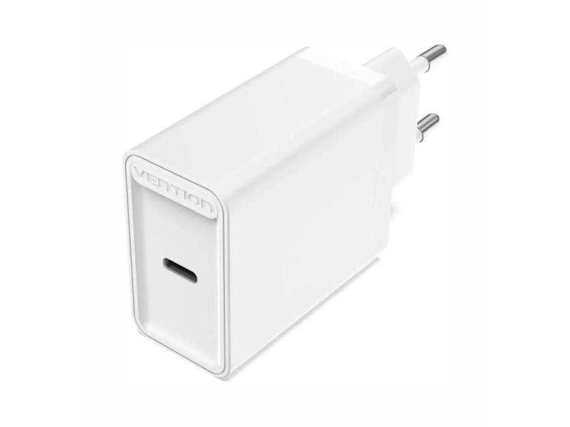 Cargador de Pared Vention FADW0-EU/ 1xUSB Tipo-C/ 20W