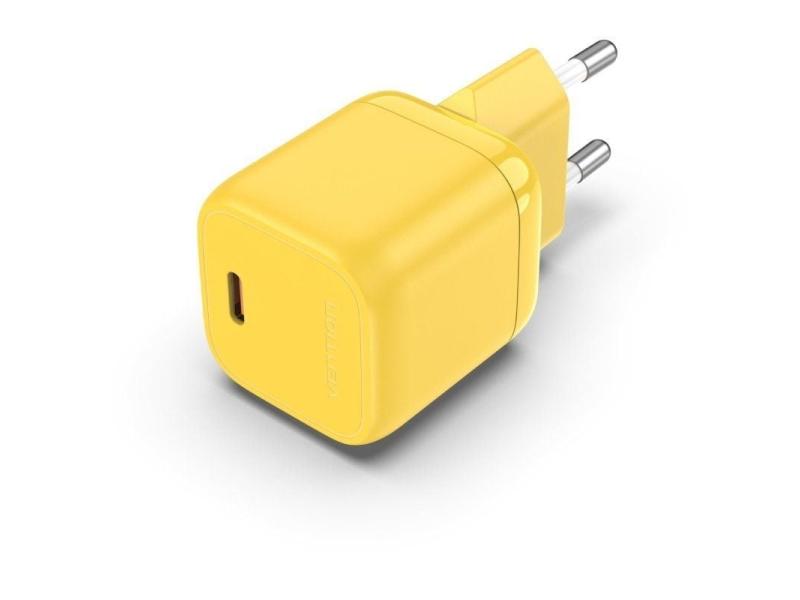 Cargador de Pared Vention FAKY0-EU/ 1xUSB Tipo-C/ 30W