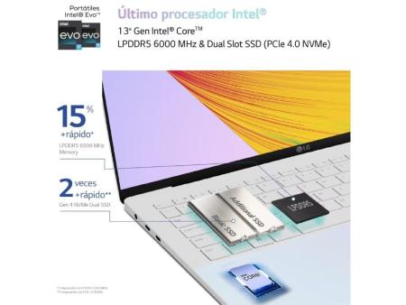 Portátil LG Gram Style 16Z90RS-G.AD74B Intel Core i7-1360P/ 32GB/ 512GB SSD/ 16'/ Win11