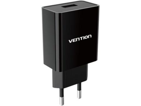 Cargador de Pared Vention WML-CH07-EU-B/ 1xUSB/ 12W