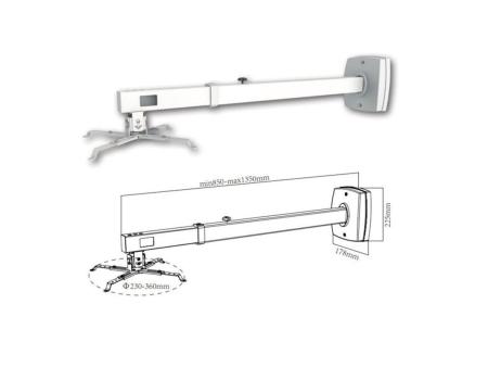 Soporte de Pared para Proyector Approx appSV03P/ Extensible/ hasta 10kg