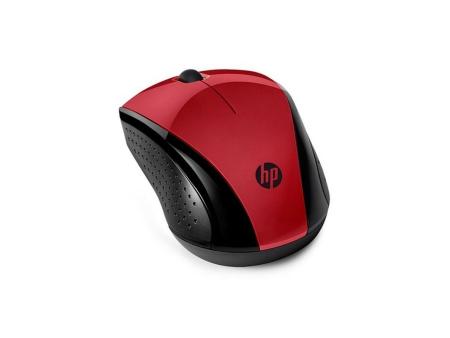 Ratón Inalámbrico HP 220/ Hasta 1600 DPI/ Rojo