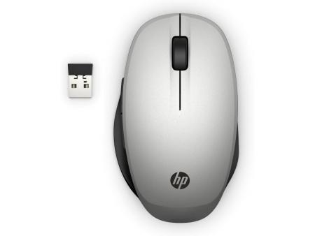 Ratón Inalámbrico por Bluetooth HP Dual Mode/ Hasta 3600 DPI/ Plata