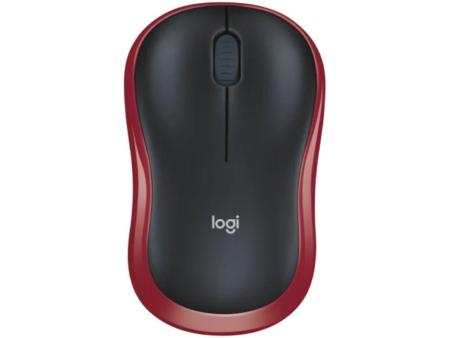 Ratón Inalámbrico Logitech M185/ Hasta 1000 DPI/ Rojo