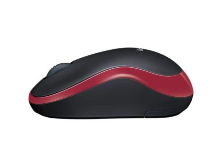 Ratón Inalámbrico Logitech M185/ Hasta 1000 DPI/ Rojo