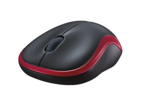 Ratón Inalámbrico Logitech M185/ Hasta 1000 DPI/ Rojo