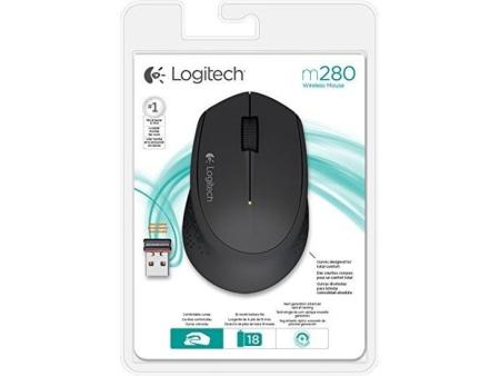 Ratón Ergonómico Inalámbrico Logitech M280/ Hasta 1000 DPI