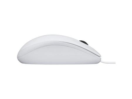 Ratón Logitech B100/ Hasta 800 DPI/ Blanco