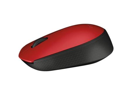 Ratón Inalámbrico Logitech M171/ Hasta 1000 DPI/ Rojo