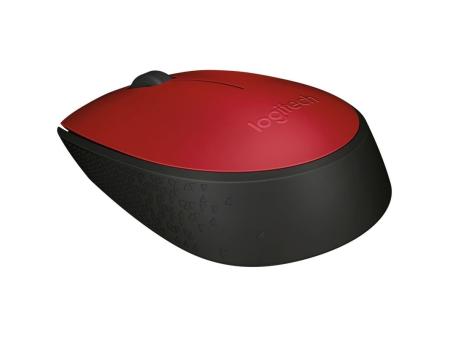 Ratón Inalámbrico Logitech M171/ Hasta 1000 DPI/ Rojo