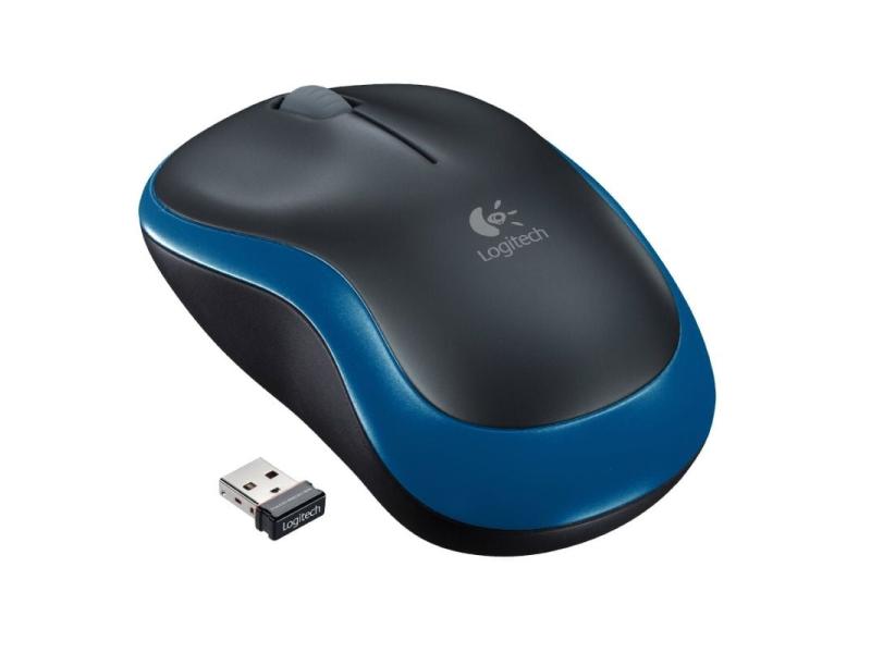 Ratón Inalámbrico Logitech M185/ Hasta 1000 DPI/ Azul