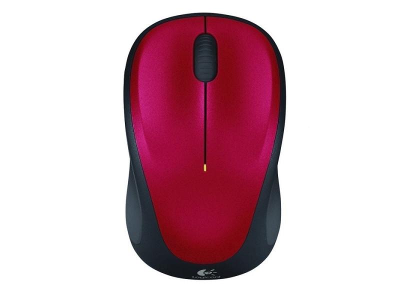 Ratón Inalámbrico Logitech M235/ Hasta 1000 DPI/ Rojo