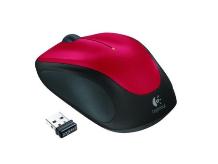 Ratón Inalámbrico Logitech M235/ Hasta 1000 DPI/ Rojo