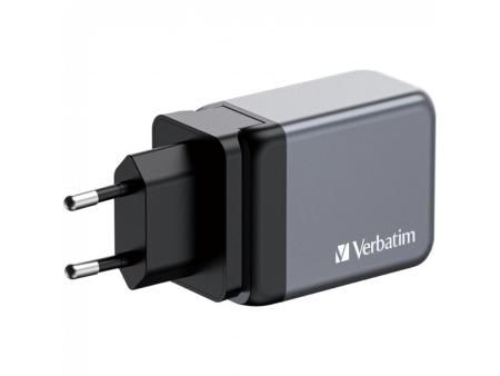 Cargador de Pared Universal Verbatim GNC-65/ 2xUSB Tipo-C/ 1xUSB/ 65W