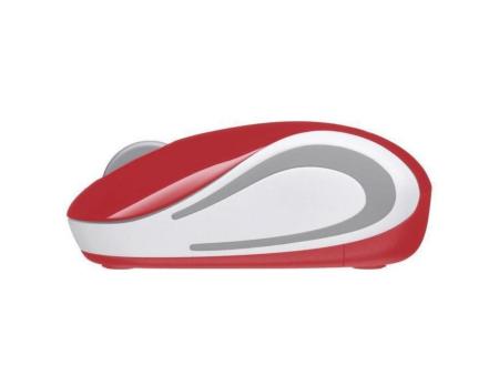 Ratón Mini Inalámbrico Logitech M187/ Hasta 1000 DPI/ Rojo