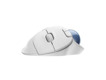 Ratón Trackball Inalámbrico por Bluetooth Logitech ERGO M575/ Hasta 2000 DPI/ Blanco Crudo