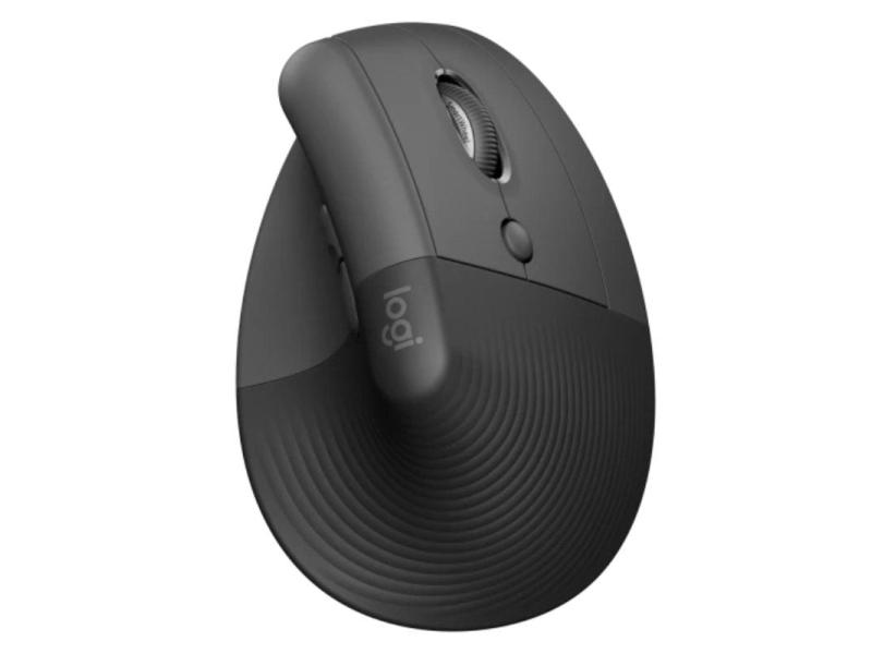 Ratón Ergonómico Inalámbrico por Bluetooth/ 2.4GHz Logitech Lift Vertical Ergonomic Mouse/ Hasta 4000 DPI/ Grafito