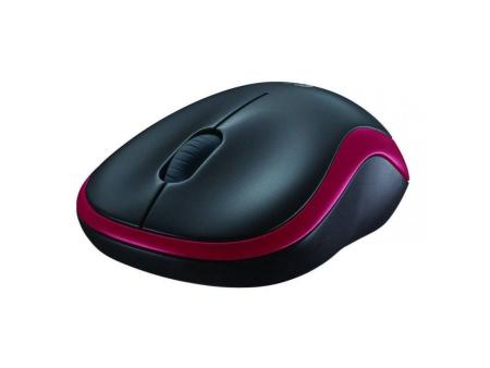 Ratón Inalámbrico Logitech M185/ Hasta 1000 DPI/ Rojo