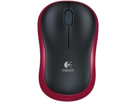 Ratón Inalámbrico Logitech M185/ Hasta 1000 DPI/ Rojo