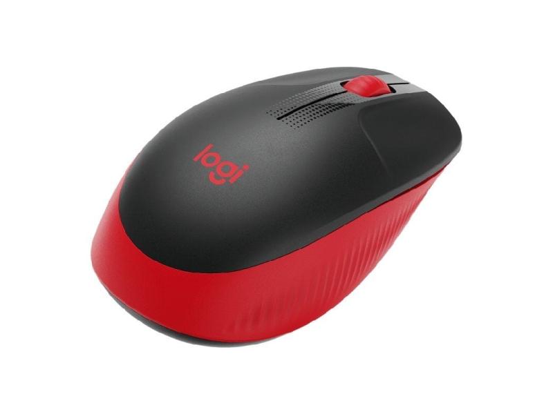 Ratón Inalámbrico Logitech M190/ Hasta 1000 DPI/ Rojo