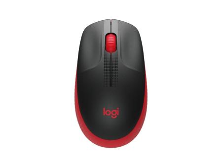 Ratón Inalámbrico Logitech M190/ Hasta 1000 DPI/ Rojo